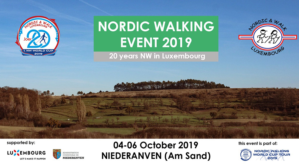 Register now for the 20th Nordic Walking Event in Niederanven!
